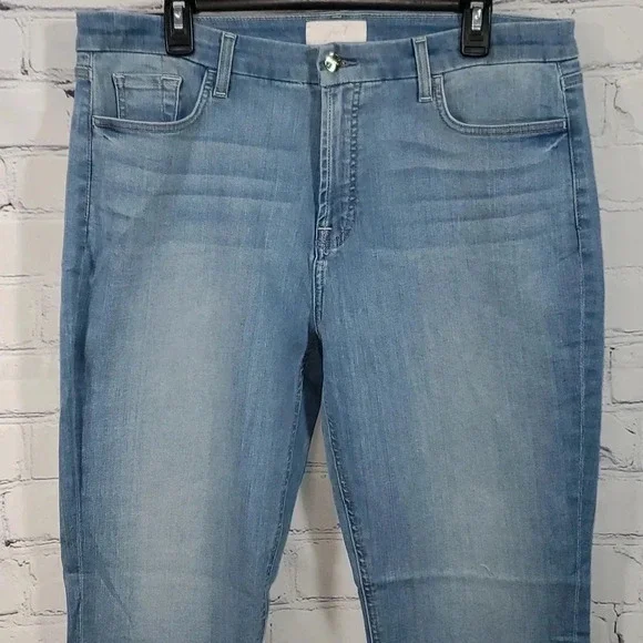 7 For All Mankind Jen 7 Slim Straight Leg Sculpting Jeans Medium Wash Size 16 - Picture 9 of 13